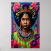 Asiatische Prinzessin Bronze Poster (Vorne)