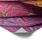 Asiatische Prinzessin mit großer Halskette Poster (Ecke)