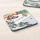 Asiatische Prinzessin Untersetzer (Linke Seite)