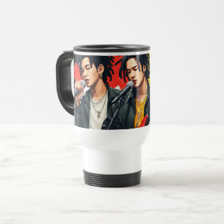 Asiatische Reggae-Band K-Pop Dreadlocks Rasta Reisebecher
