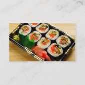 Asiatische Restaurantgewerbe-Karte Visitenkarte (Rückseite)