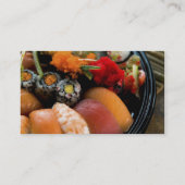 Asiatische Restaurantgewerbe-Karte Visitenkarte (Rückseite)