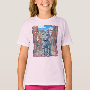 Asiatische Roboterkatze! T-Shirt