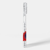 Asiatische Rote Pflaumen im Kanji Hintergrund Case-Mate iPhone Hülle (Rückseite / Rechts)