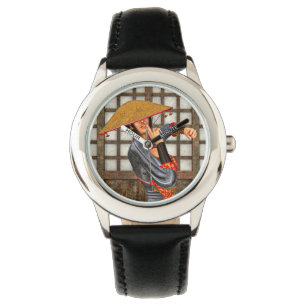 Asiatische Schlachtfrau Armbanduhr