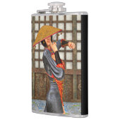 Asiatische Schlachtfrau Flachmann (Links)