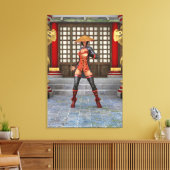 Asiatische Schlachtfrau Leinwanddruck (Insitu (Wohnzimmer))