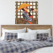 Asiatische Schlachtfrau Leinwanddruck (Insitu (Schlafzimmer))
