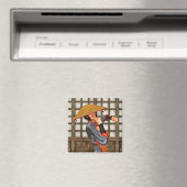 Asiatische Schlachtfrau Magnet (In Situ (Geschirrspüler))