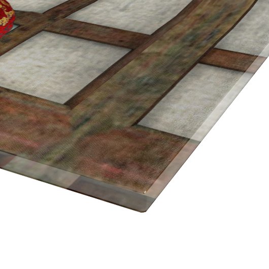 Asiatische Schlachtfrau Schneidebrett (Ecke)