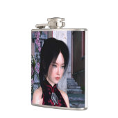 Asiatische Schönheit Flachmann (Links)