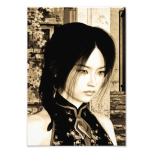 Asiatische Schönheit Fotodruck