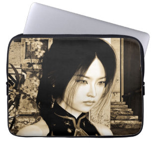 Asiatische Schönheit Laptopschutzhülle