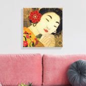 Asiatische Schönheit Leinwanddruck (Insitu (Wohnzimmer))