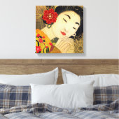 Asiatische Schönheit Leinwanddruck (Insitu (Schlafzimmer))