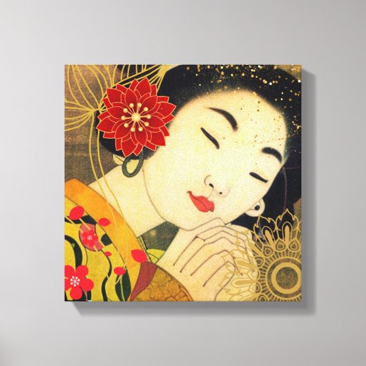 Asiatische Schönheit Leinwanddruck (Vorderseite)