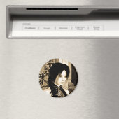 Asiatische Schönheit Magnet (In Situ (Geschirrspüler))