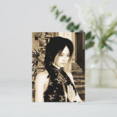 Asiatische Schönheit Postkarte (Stehend Vorderseite)