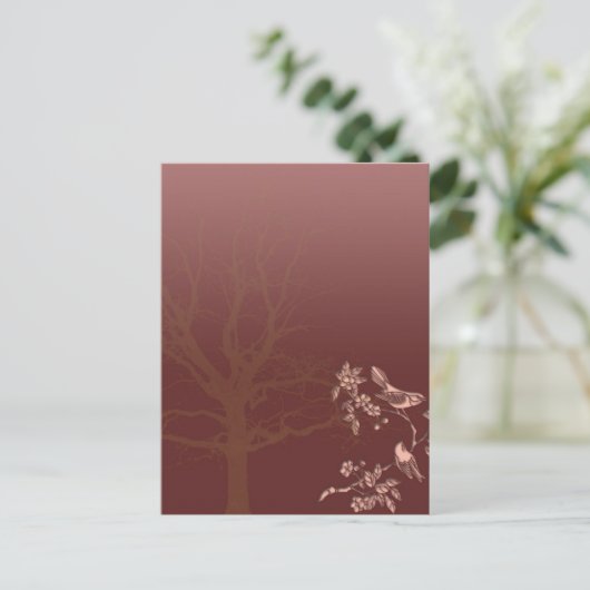 Asiatische Schönheit Postkarte (Stehend Vorderseite)