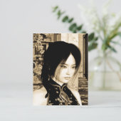 Asiatische Schönheit Postkarte (Stehend Vorderseite)