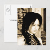 Asiatische Schönheit Postkarte (Vorne/Hinten)