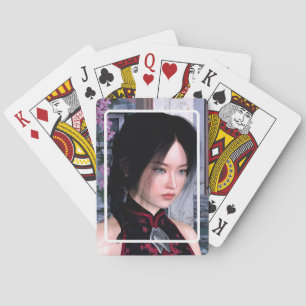 Asiatische Schönheit Spielkarten