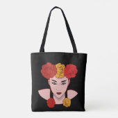 Asiatische Schönheit Tasche (Rückseite)