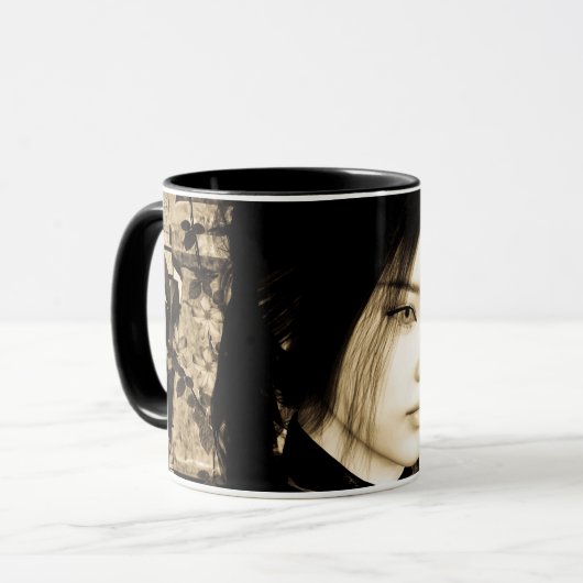 Asiatische Schönheit Tasse (Vorderseite Links)