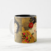 Asiatische Schönheit Zweifarbige Tasse (Vorderseite Links)