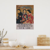 Asiatische Schwestern Vintag Portrait Poster (Küche)