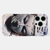Asiatische Statue Antique Stone Face Foto Stilvoll Case-Mate iPhone Hülle (Rückseite (Horizontal))