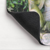Asiatische Statue Mousepad (Ecke)
