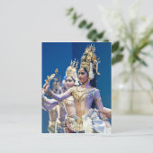 Asiatische Tänzer Postkarte (Stehend Vorderseite)