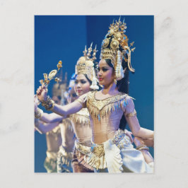 Asiatische Tänzer Postkarte