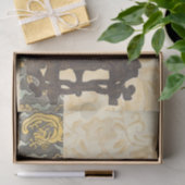 Asiatische Tapisserie mit Bowl- und Drachendesign Seidenpapier (Geschenk)