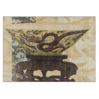 Asiatische Tapisserie mit Schüssel-und