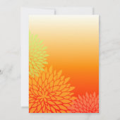 Asiatische Themed Verlobungs-Party Einladung (Rückseite)