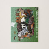 Asiatische Tiere - Puzzle (Vertikal)