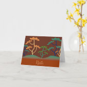 Asiatische Tree-Note-Karte Karte (Gelbe Blume)