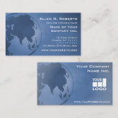 Asiatische UnternehmensWeltkarte addieren Ihr Logo Visitenkarte (Vorne/Hinten)