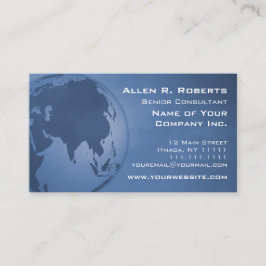 Asiatische UnternehmensWeltkarte addieren Ihr Logo Visitenkarte