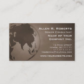 Asiatische UnternehmensWeltkarte addieren Ihr Logo Visitenkarte (Vorderseite)