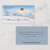 Asiatische Visitenkarte Wintersun-Entwurfs-2 (Vorne/Hinten)
