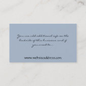 Asiatische Visitenkarte Wintersun-Entwurfs-2 (Rückseite)