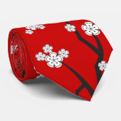 Asiatische weiße orientalische krawatte (Gerollt)