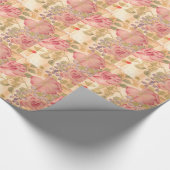 Asiatische Wisteria-Rosen-BlumenBlumen Geschenkpapier (Ecke)
