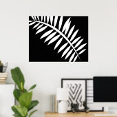 Asiatischer Abstrakter Leaf 1 Poster (Heimbüro)