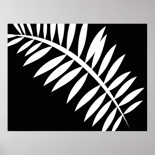 Asiatischer Abstrakter Leaf 1 Poster (Vorne)
