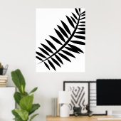 Asiatischer Abstrakter Leaf 4 Poster (Heimbüro)