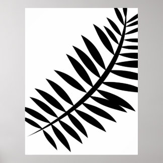 Asiatischer Abstrakter Leaf 4 Poster